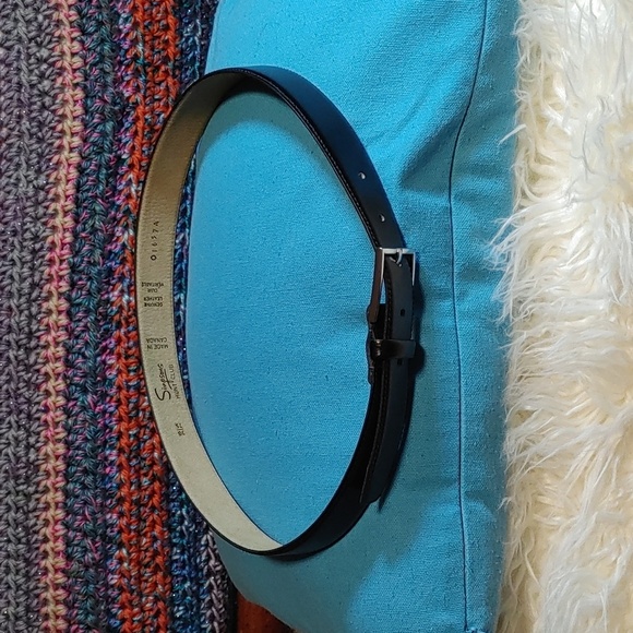 VINTAGE SIMPSONS HUNT CLUB LEATHER BELT - Picture 2 of 5